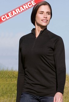 MW04-Clearance Zip Womens Merino Sweater